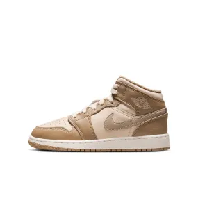 Air Jordan 1 Mid BG (Legend Lt Brown/Khaki/Phantom)