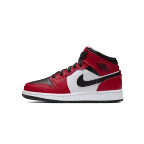 Air Jordan 1 Mid Chicago Black Toe Womens (GS)