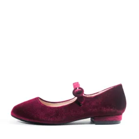 Alice Velvet Mary Jane Flats