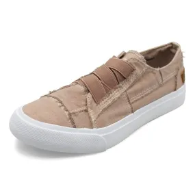 Blowfish Malibu Marley Desert Caramel Color Washed Canvas Slip On Sneaker