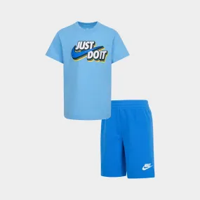 Nike Kids Sportswear Short Set Blue/Multi _ 182048 _ Blue